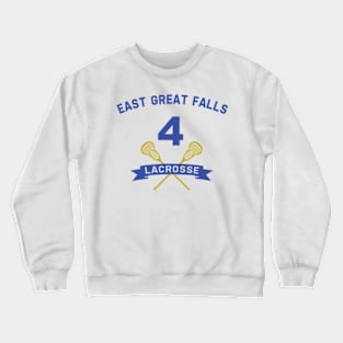 Steve Stiffler 4 East Great Falls Lacrosse Crewneck Sweatshirt